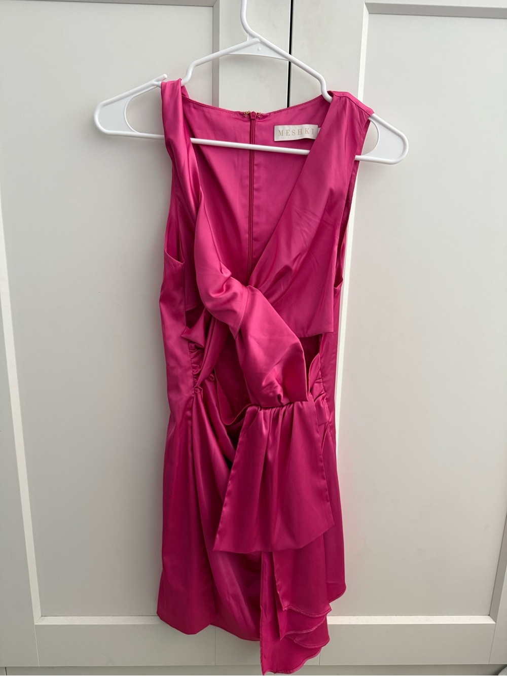Meshki Melody Satin Twist Cut
Out Dress - Picture 2 of 5